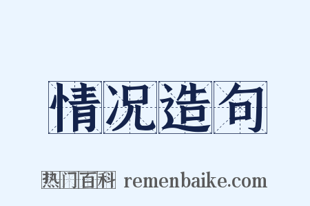 情况造句是什么意思的图片